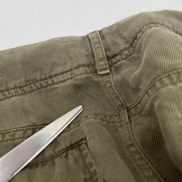 BELLA DAHL Sienna Pants Size 31 NWT Rolled Cargo Linen Blend Jogger Green Casual - Picture 8 of 16